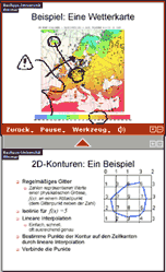 Vorschaufenster und aktuelle Folie